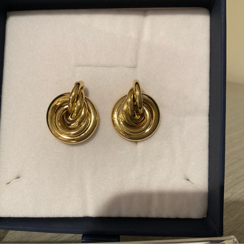 Givenchy vintage authentic golden earrings clip ons rare - Picture 3 of 4